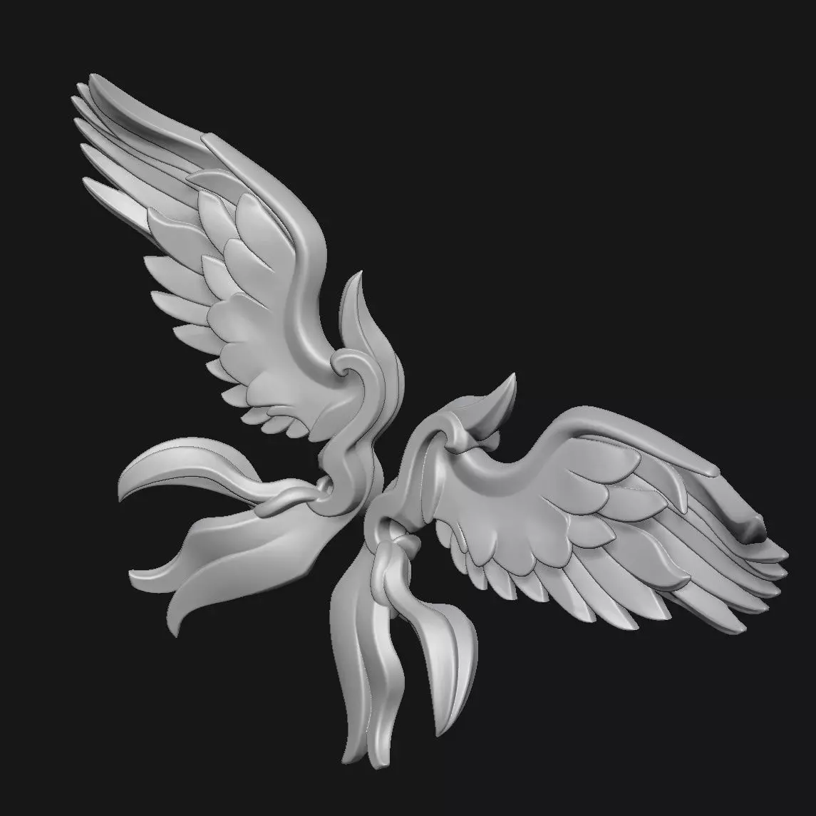 wings 3D print model_4