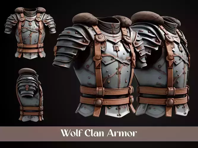 Stylized Viking Armor - Wolf Clan