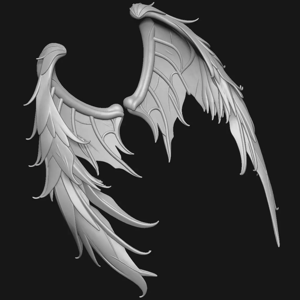 wings 3D print model_5