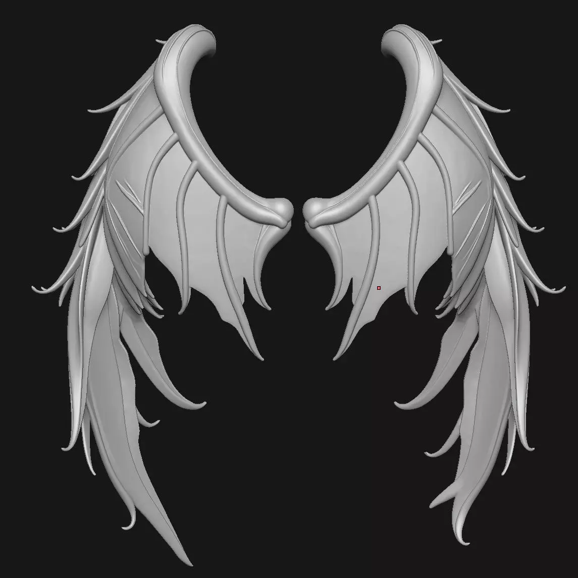 wings 3D print model_0