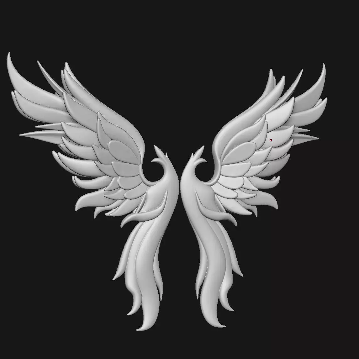 wings 3D print model_0