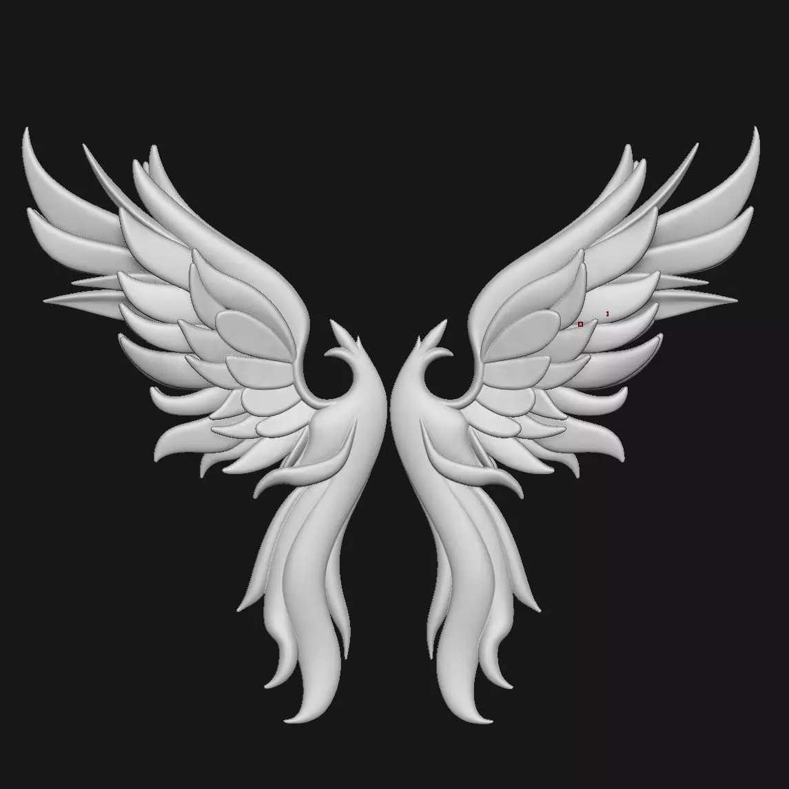 wings 3D print model_3