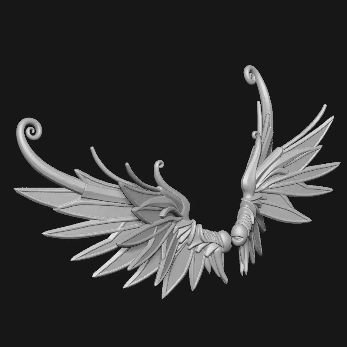 wings 3D print model_5