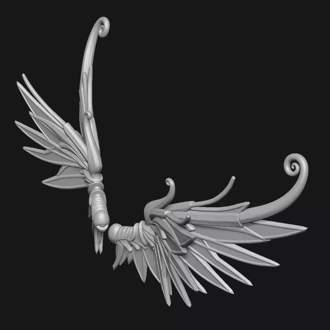 wings 3D print model_4
