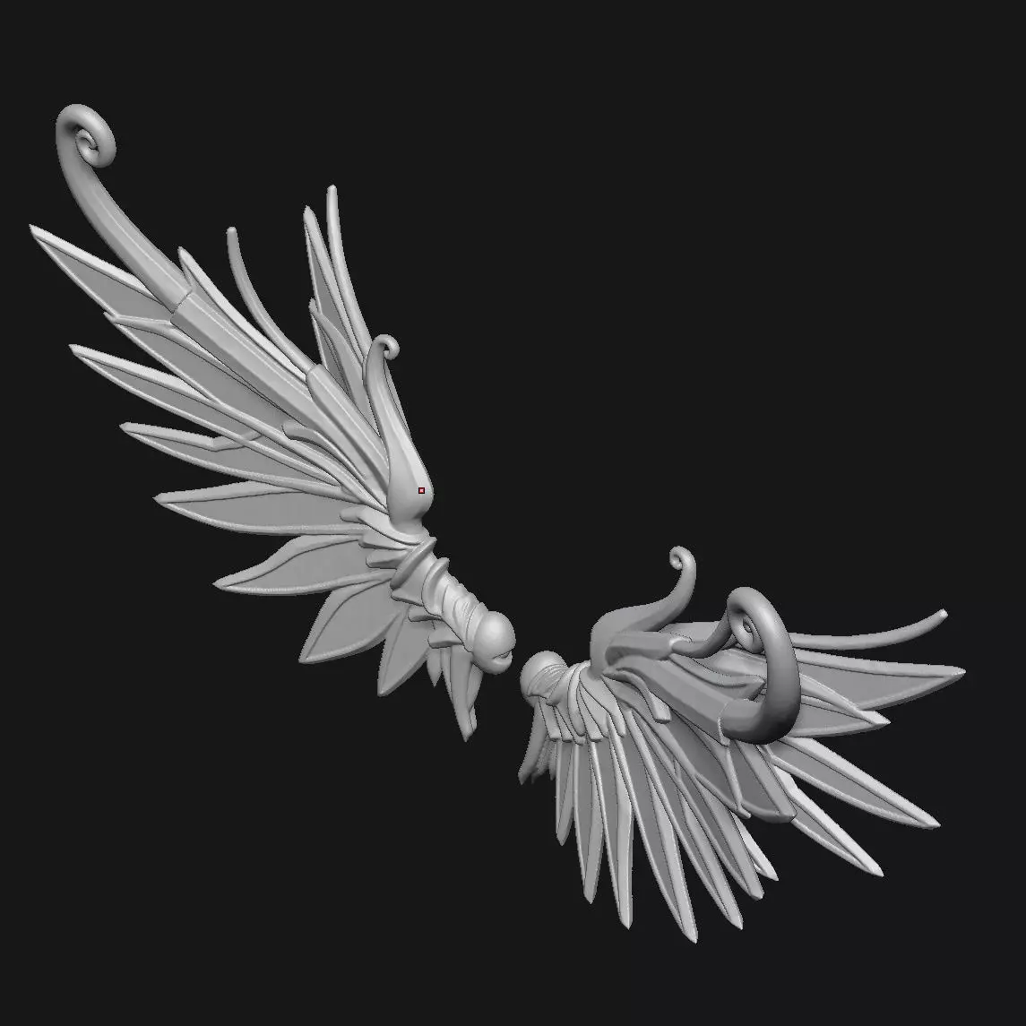 wings 3D print model_6