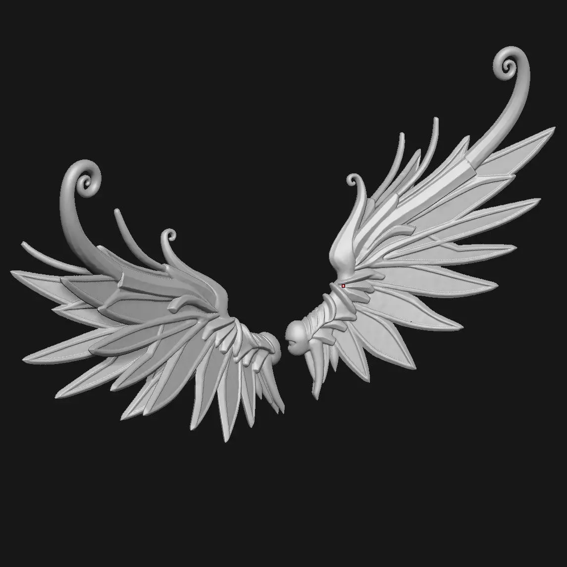 wings 3D print model_2