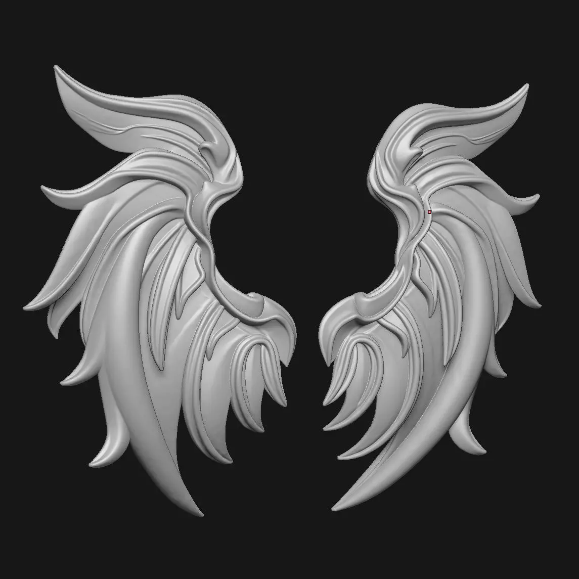 wings 3D print model_0