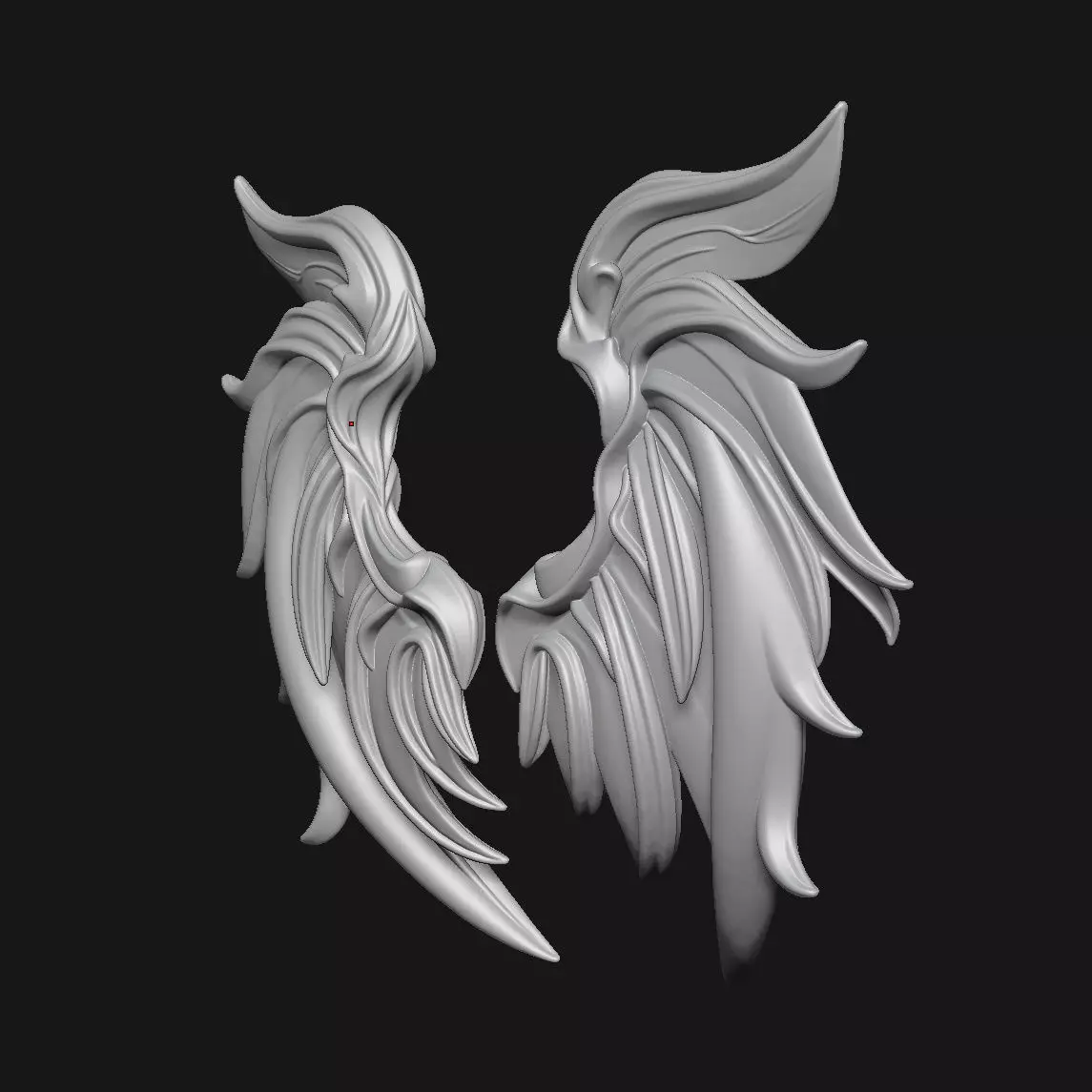 wings 3D print model_3