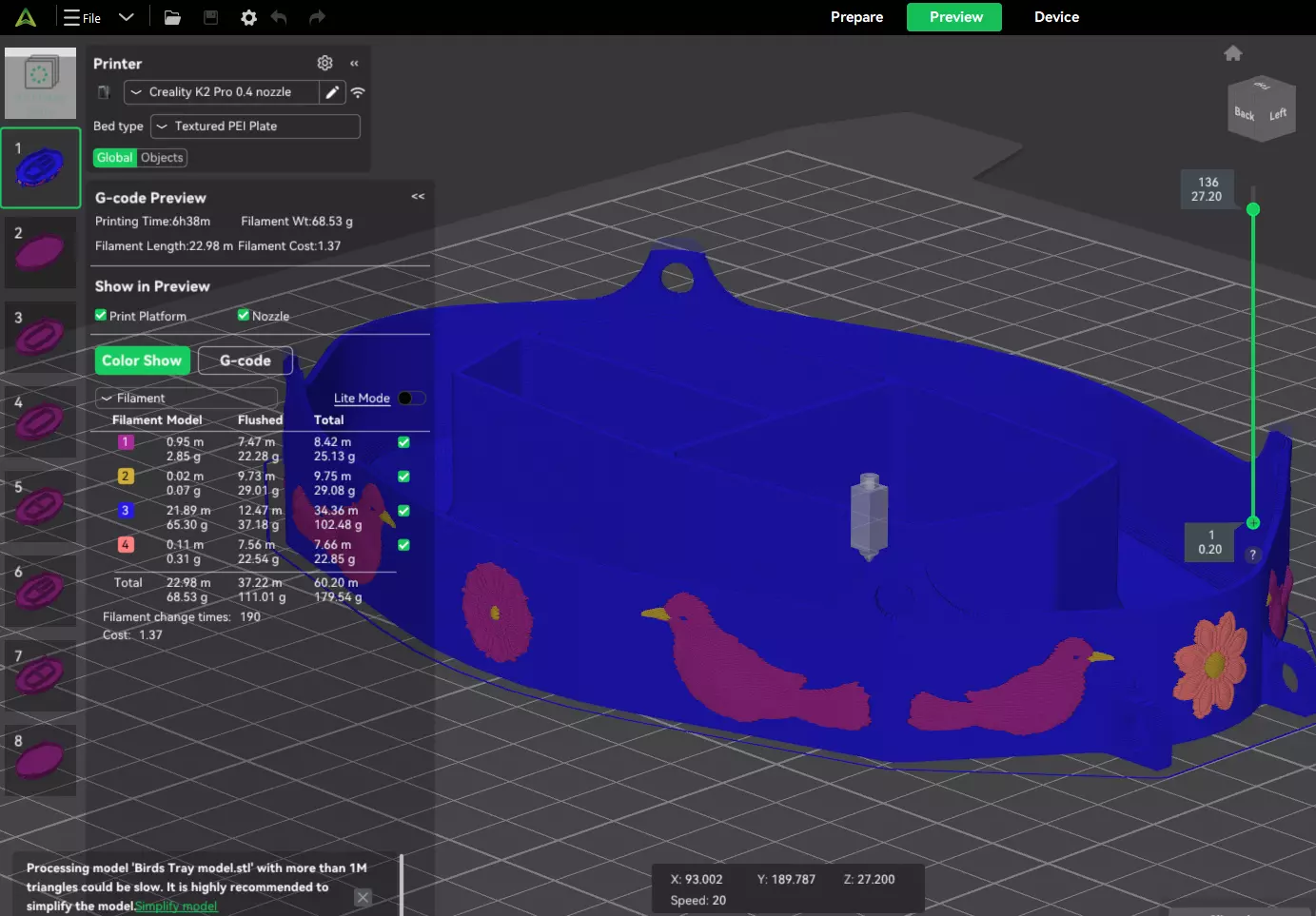 Ant Proof Outdoor Bird Squirrel Feeder aerodynamic 8models 3D print model_9