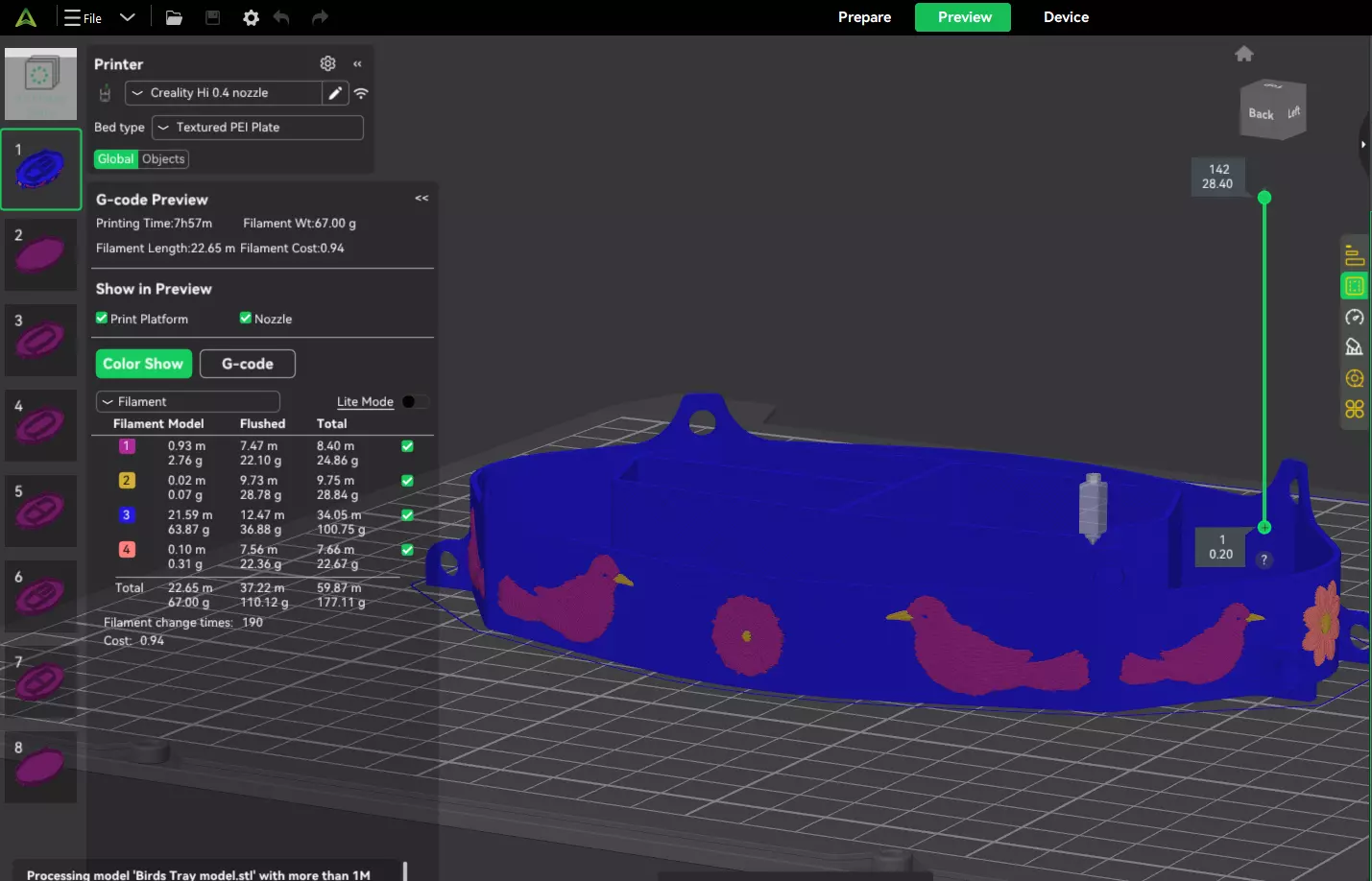 Ant Proof Outdoor Bird Squirrel Feeder aerodynamic 8models 3D print model_3