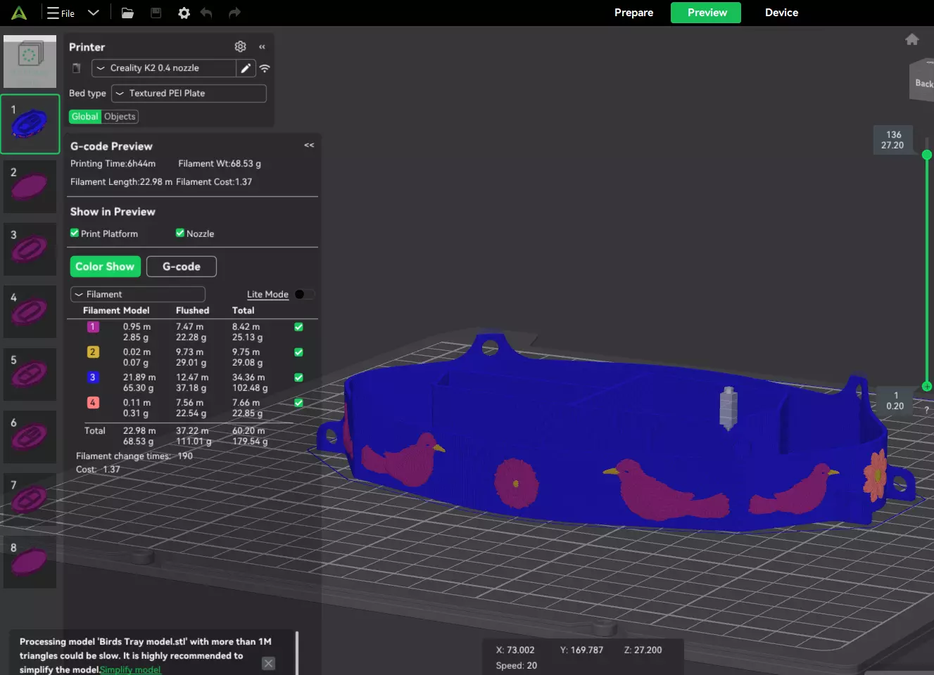 Ant Proof Outdoor Bird Squirrel Feeder aerodynamic 8models 3D print model_5