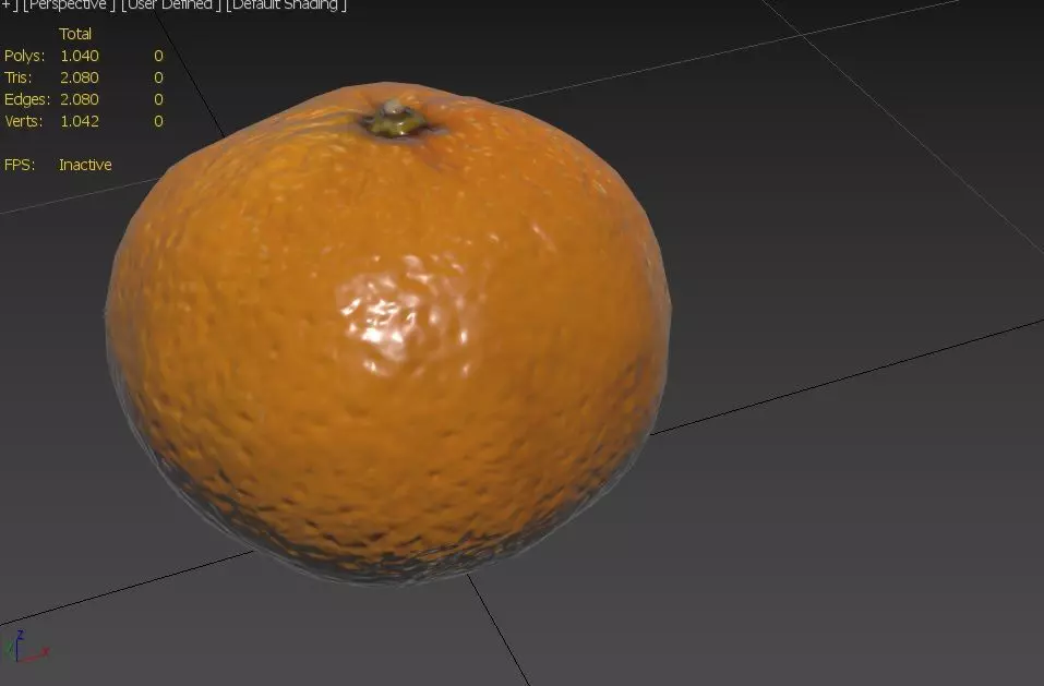 Tangerine M07 Low-poly 3D model_2