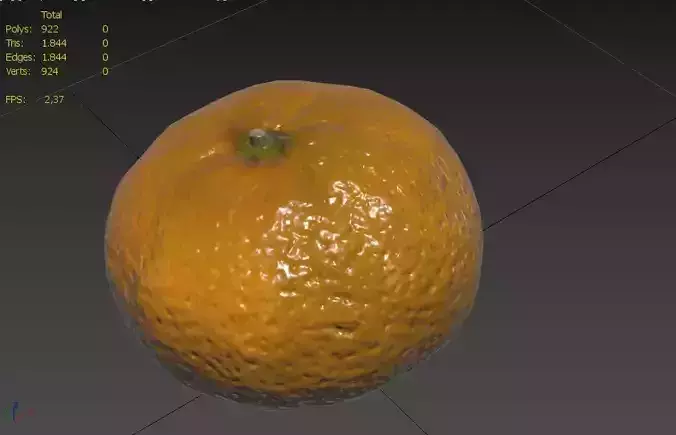 Tangerine M08 Low-poly 3D model 3