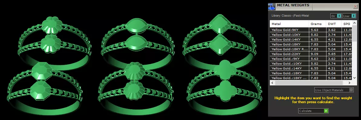 Rings 3D print model_3