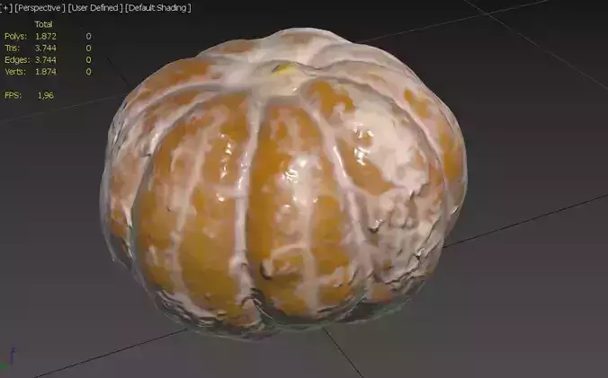 Tangerine M10 Low-poly 3D model 3