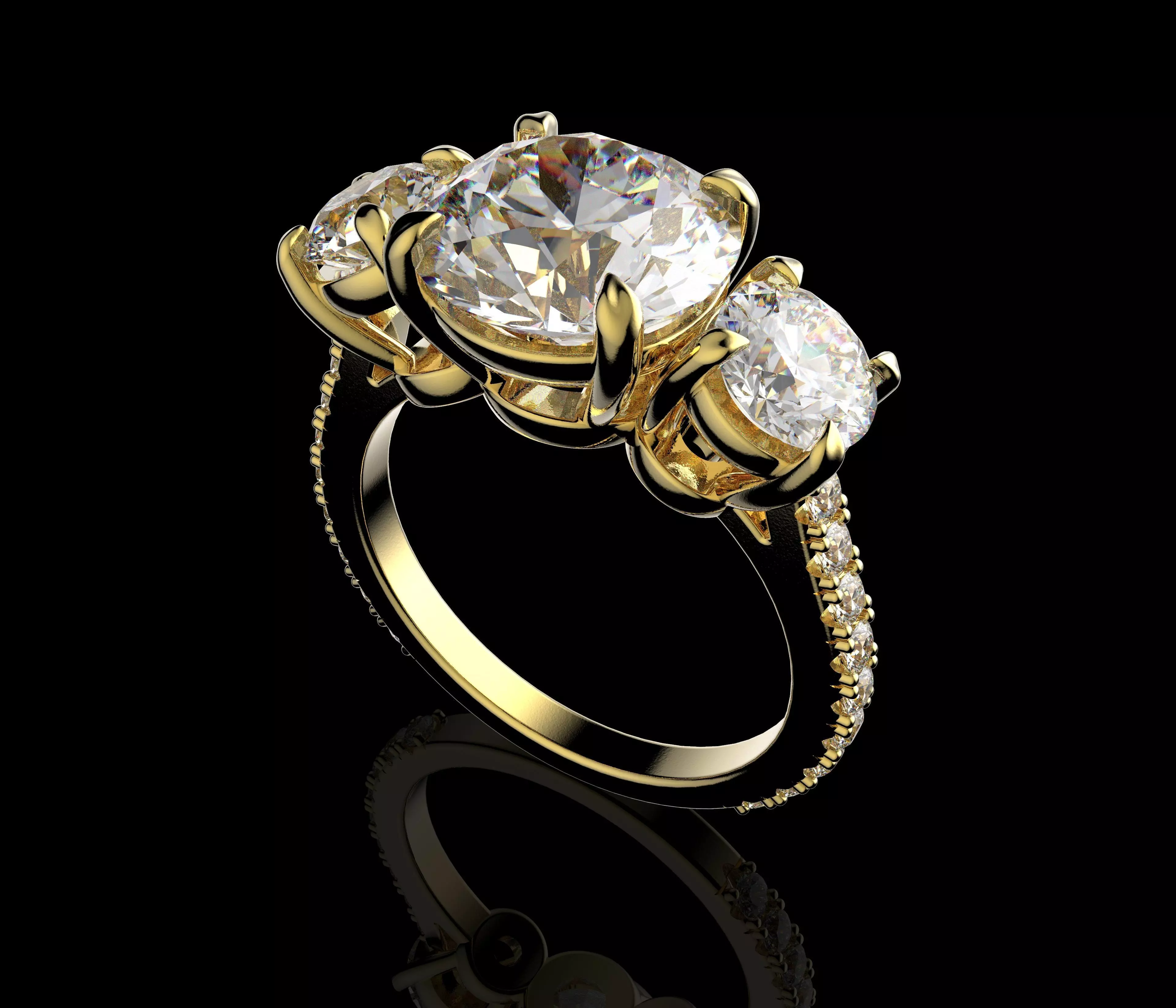 Gold N1562 3D print model_6