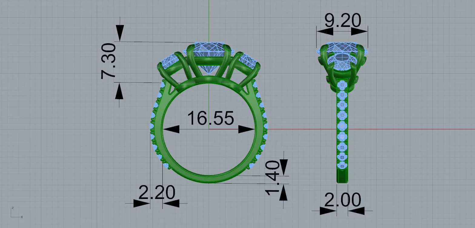 Gold N1562 3D print model_7
