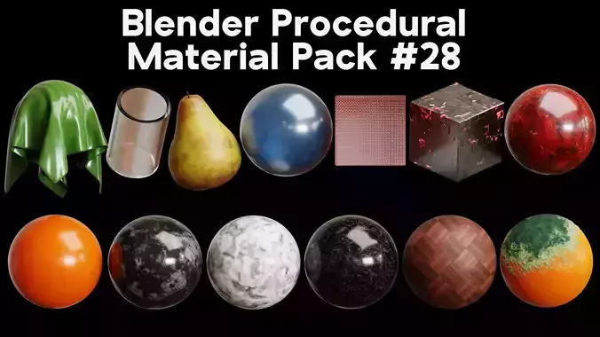 Blender Procedural Material Pack 28