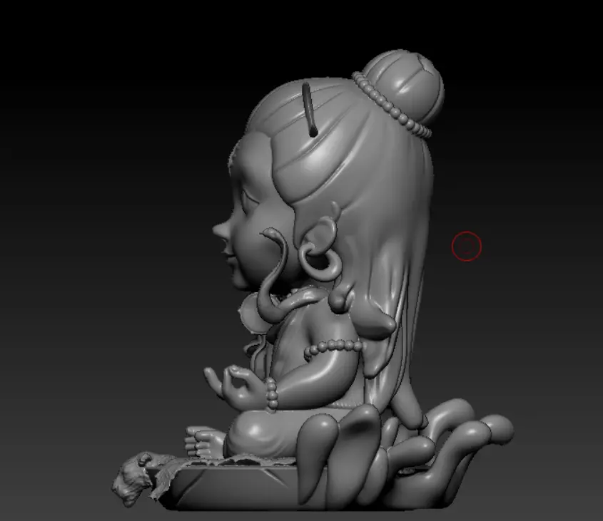 Baby Lord Shiva Sitting - CUTE MAHADEV 3D PRINTABLE MODEL 3D print model_1