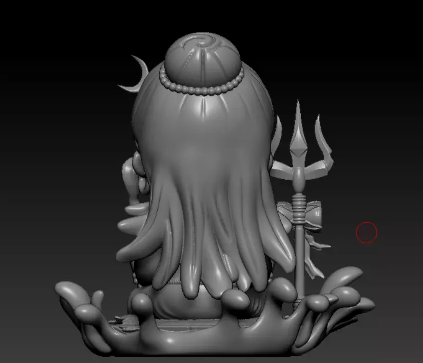 Baby Lord Shiva Sitting - CUTE MAHADEV 3D PRINTABLE MODEL 3D print model_2