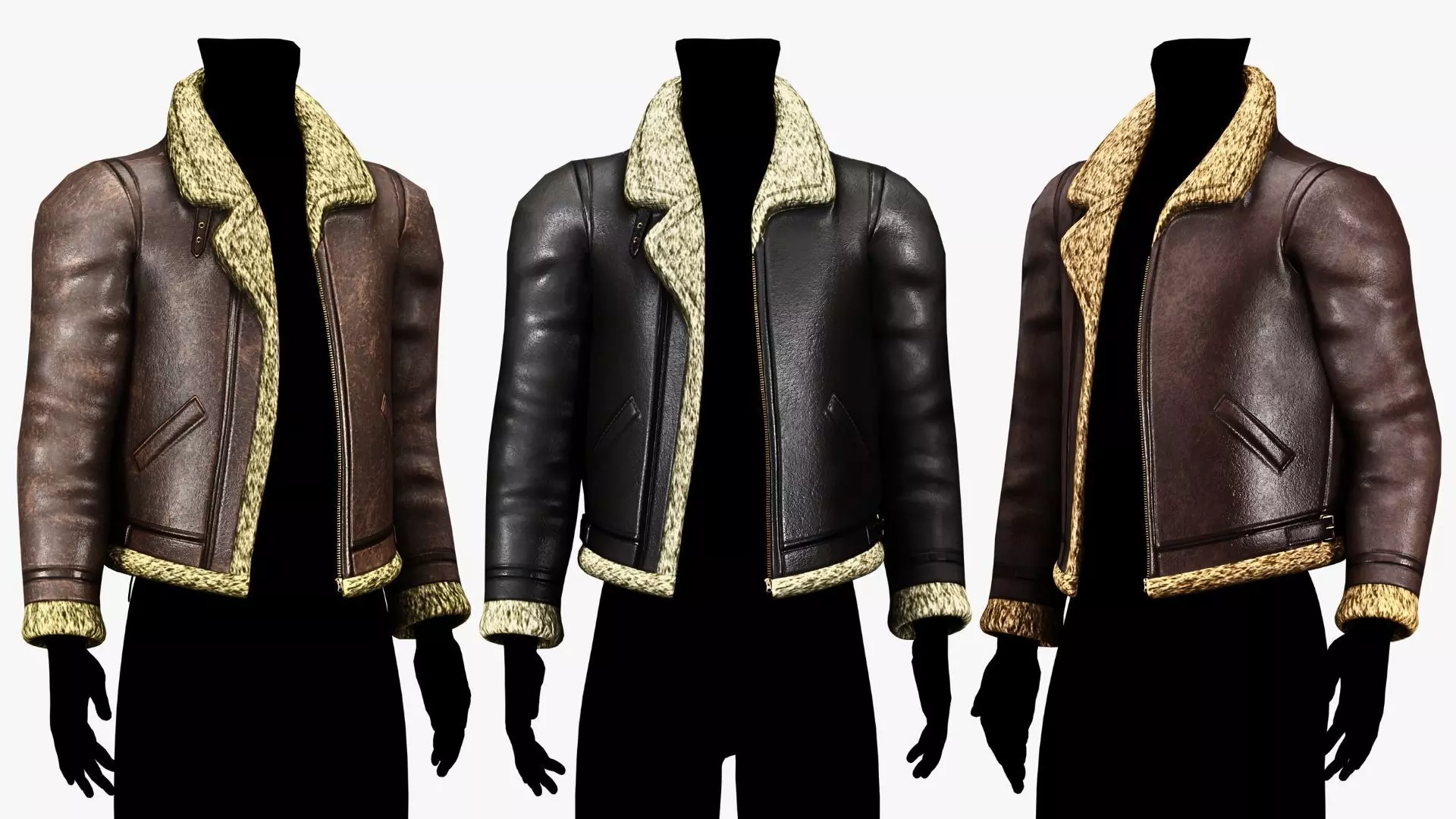 Leather Jacket Pack 2 - Survival Horror Edition Low-poly 3D model