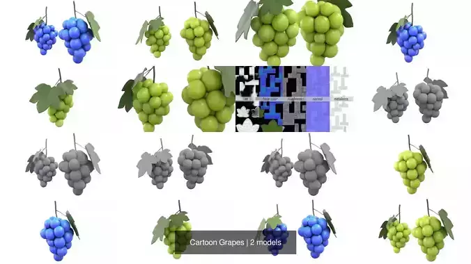 Cartoon Grapes