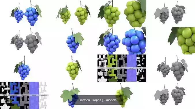 Cartoon Grapes