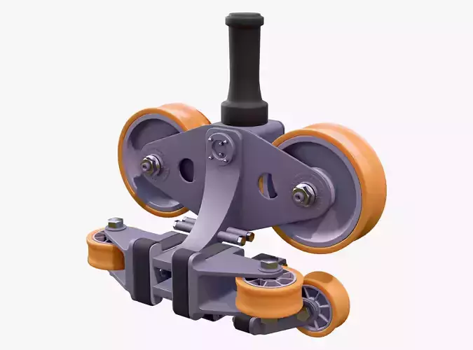 Industrial Roller Trolley Assembly M1