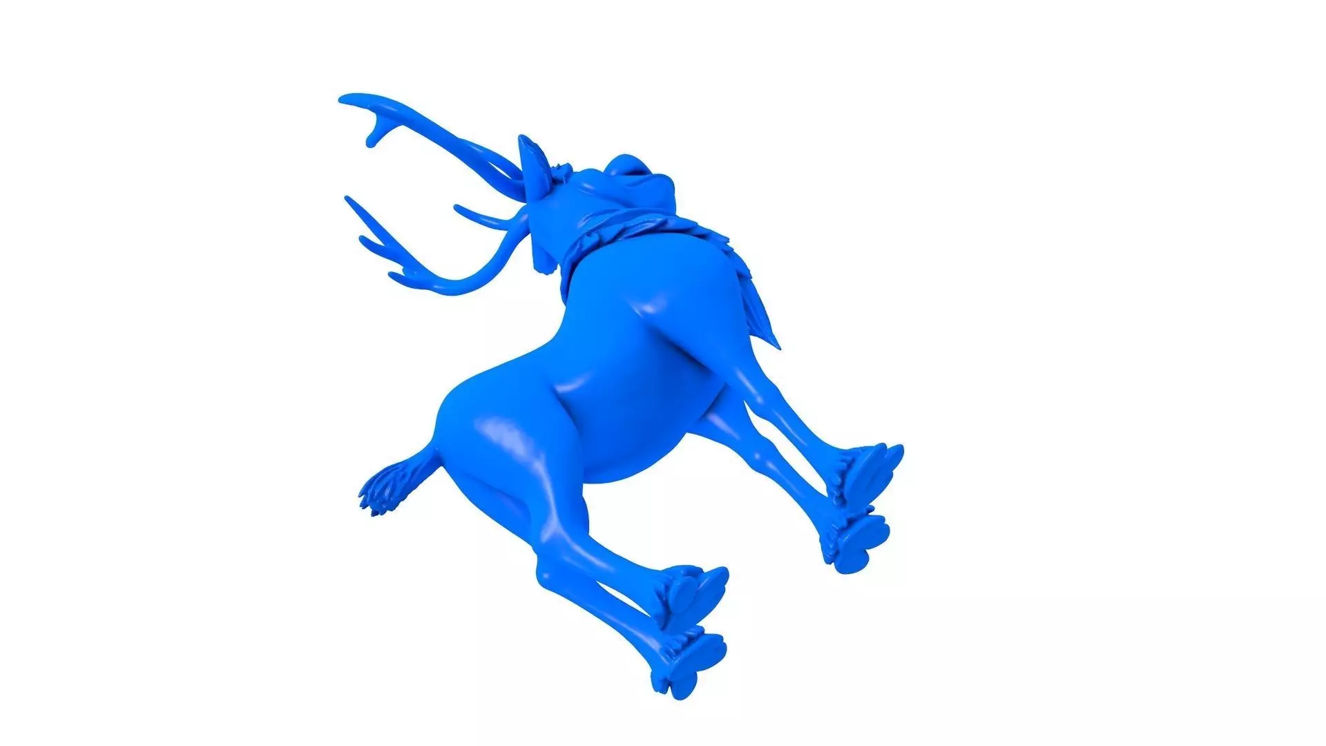 Adorable Cartoon Reindeer - Reindeer For Christmas 3D print model_2