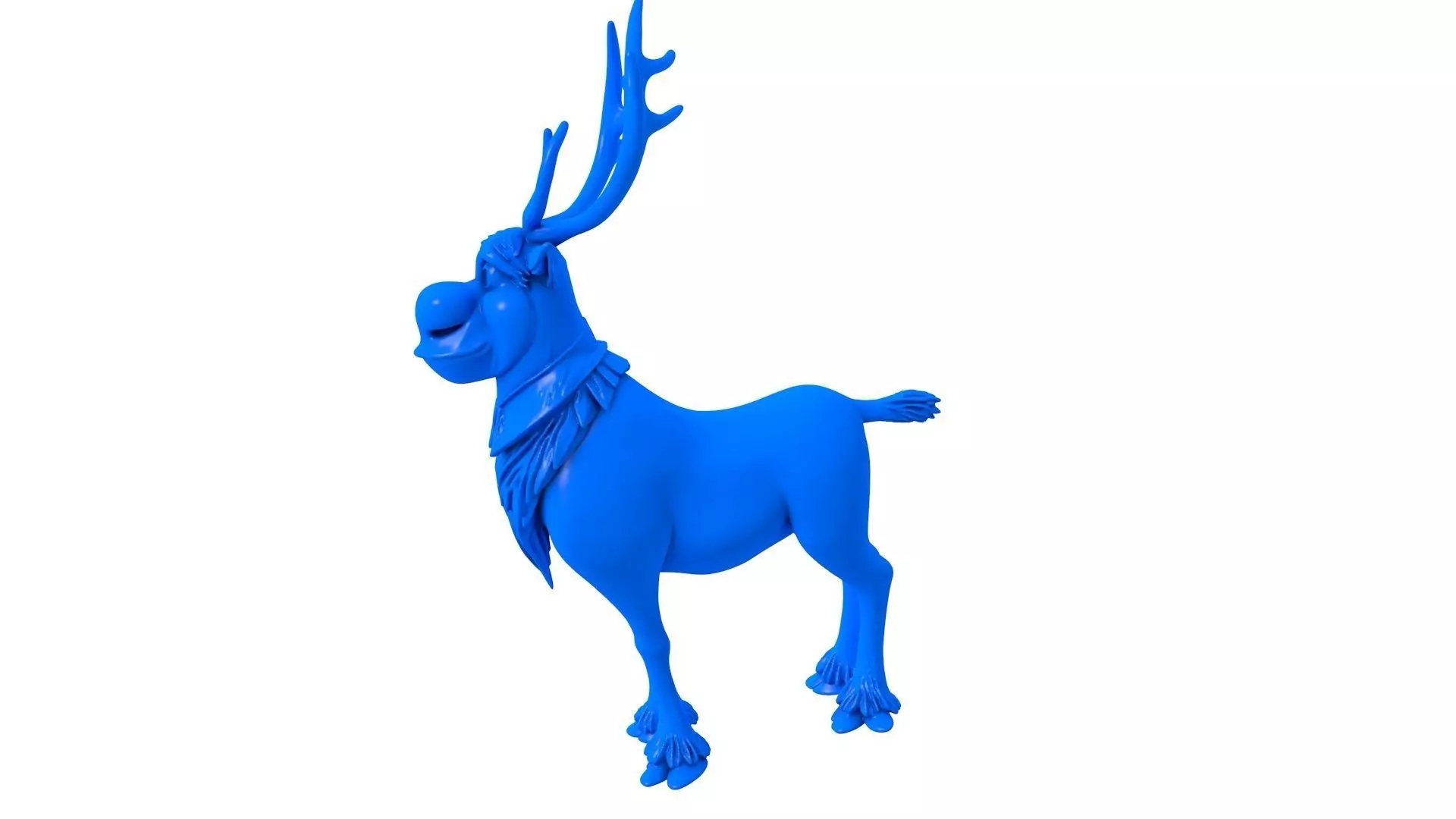 Adorable Cartoon Reindeer - Reindeer For Christmas 3D print model_1