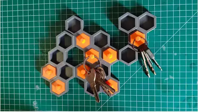 Honeycomb Wall Key Holder