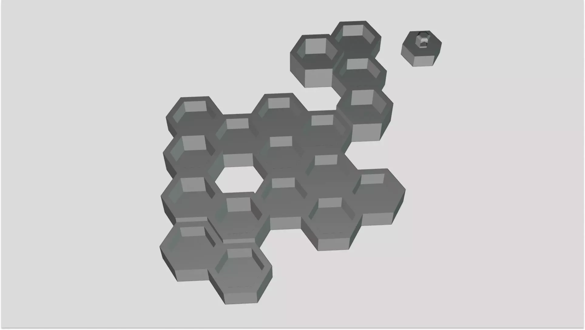 Honeycomb Wall Key Holder 3D print model_6
