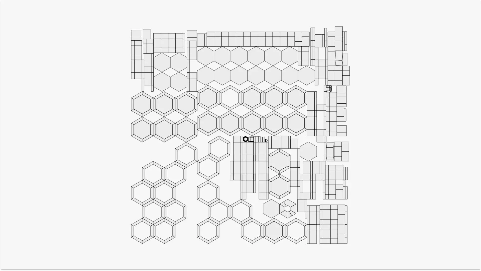 Honeycomb Wall Key Holder 3D print model_9