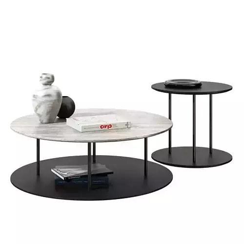 Staker Round Coffee Tables by Ditre Italia