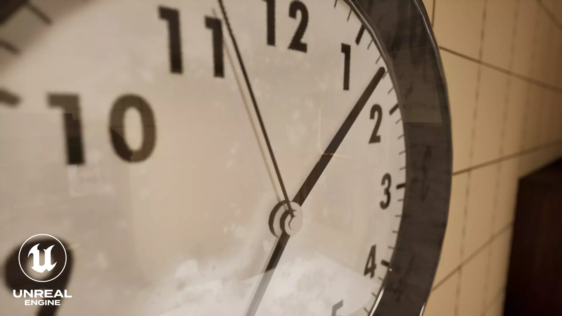 Wall Clock Low-poly 3D model_13