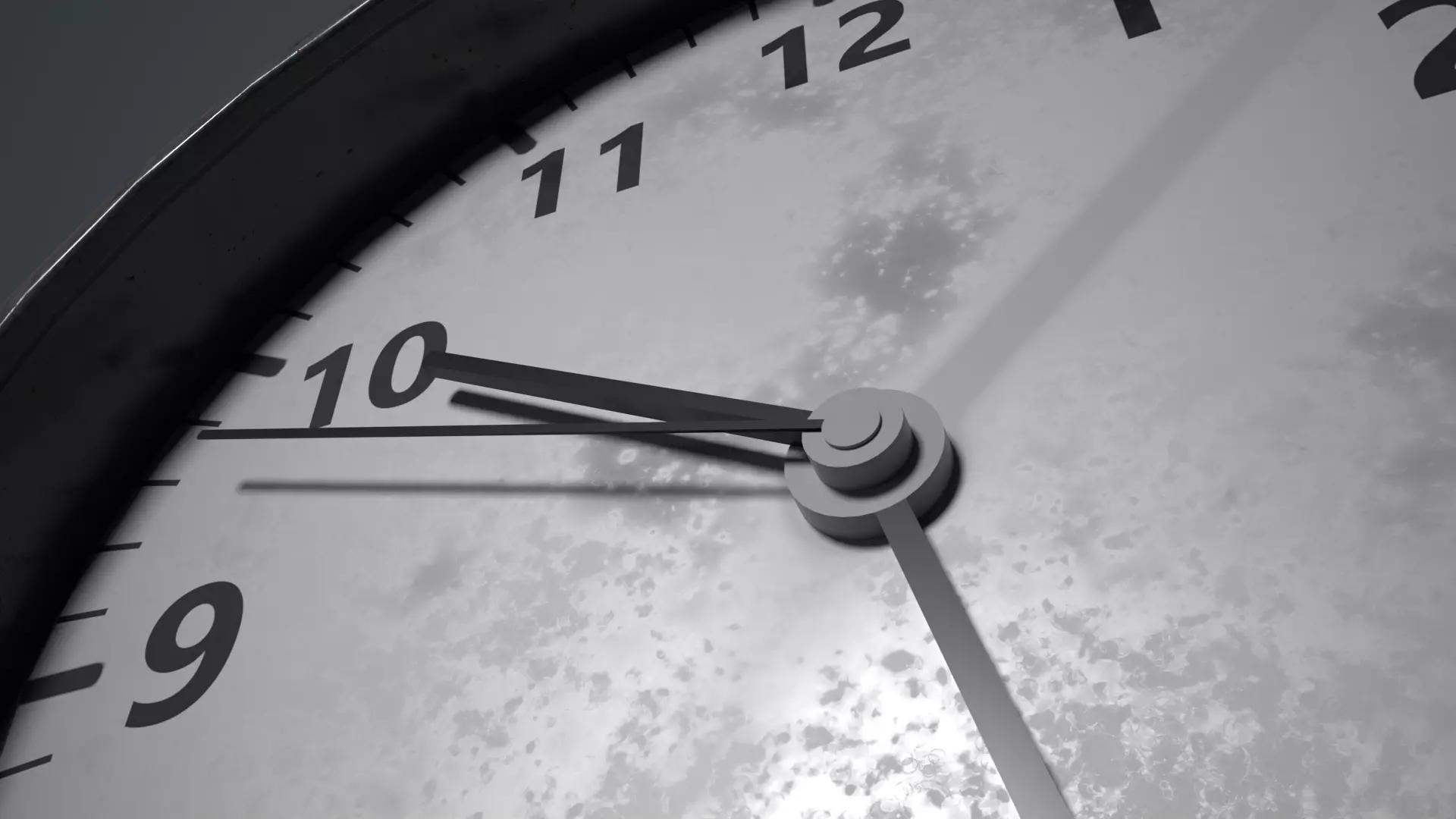 Wall Clock Low-poly 3D model_3