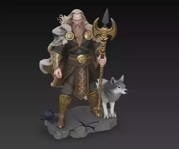 Odin - Allfather of the Norse Gods 3D Model
