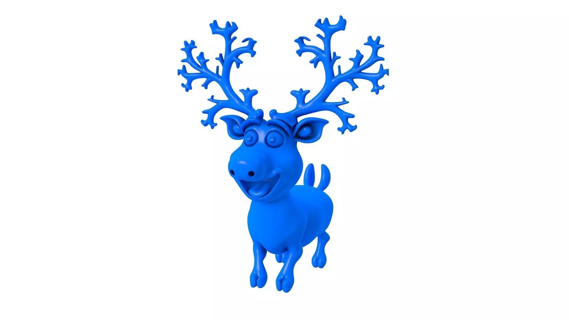 Adorable Cartoon Reindeer -  Reindeer For Christmas  3D print model_0