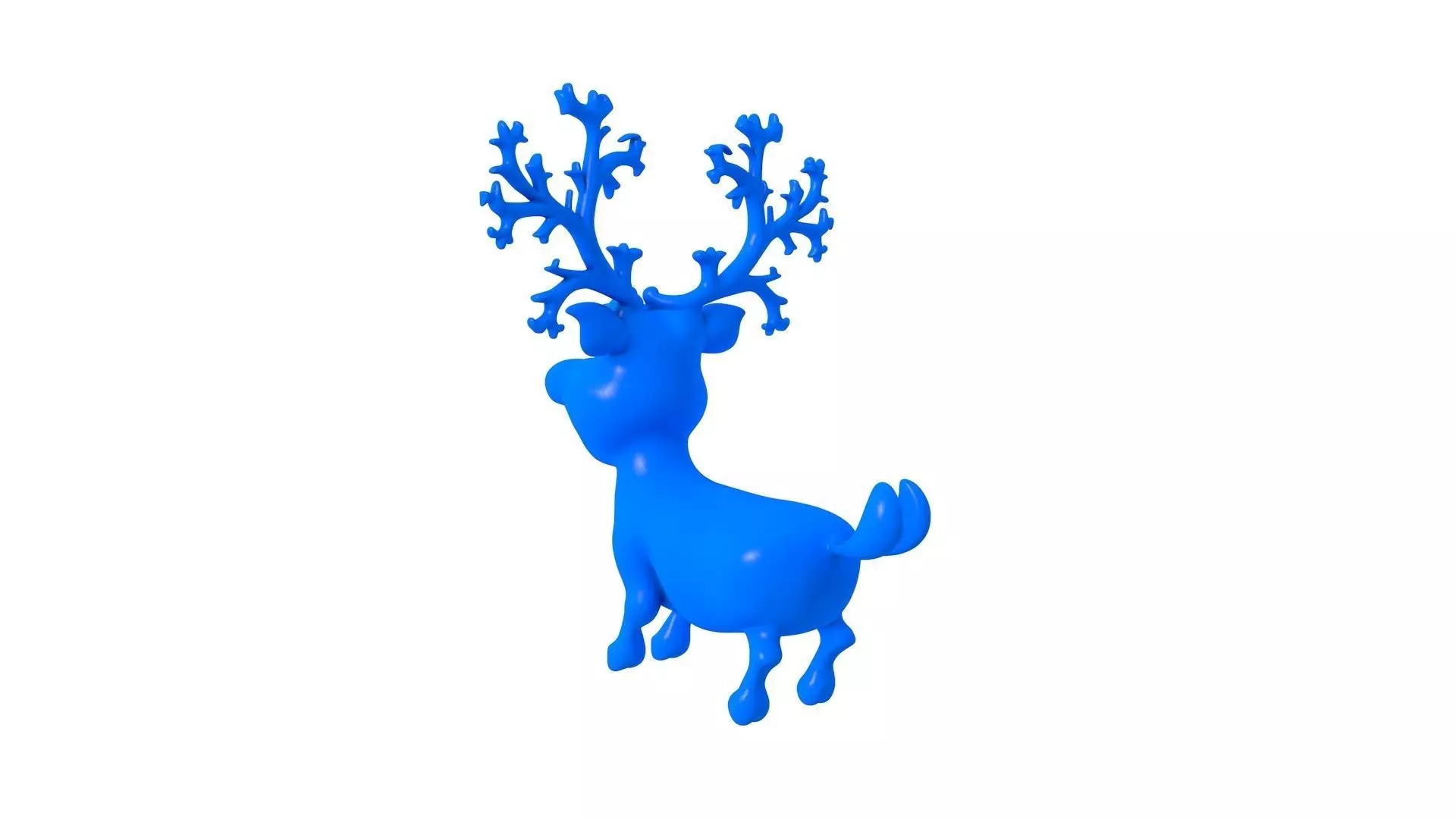 Adorable Cartoon Reindeer -  Reindeer For Christmas  3D print model_1