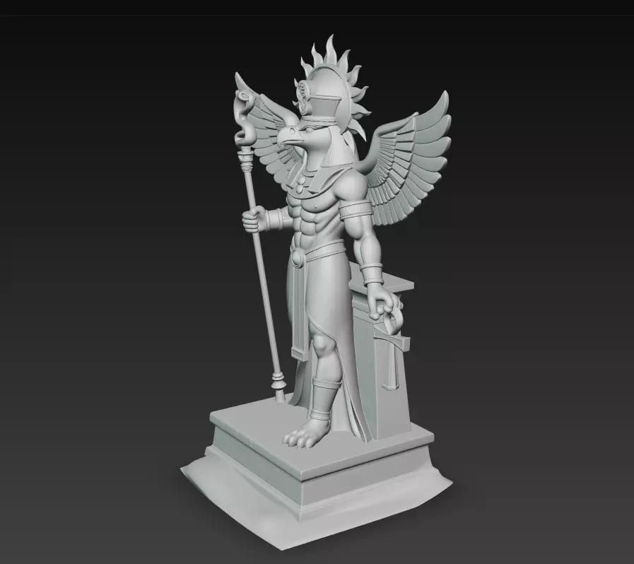 Horus - Egyptian God of the Sky 3D Model 3D print model_9