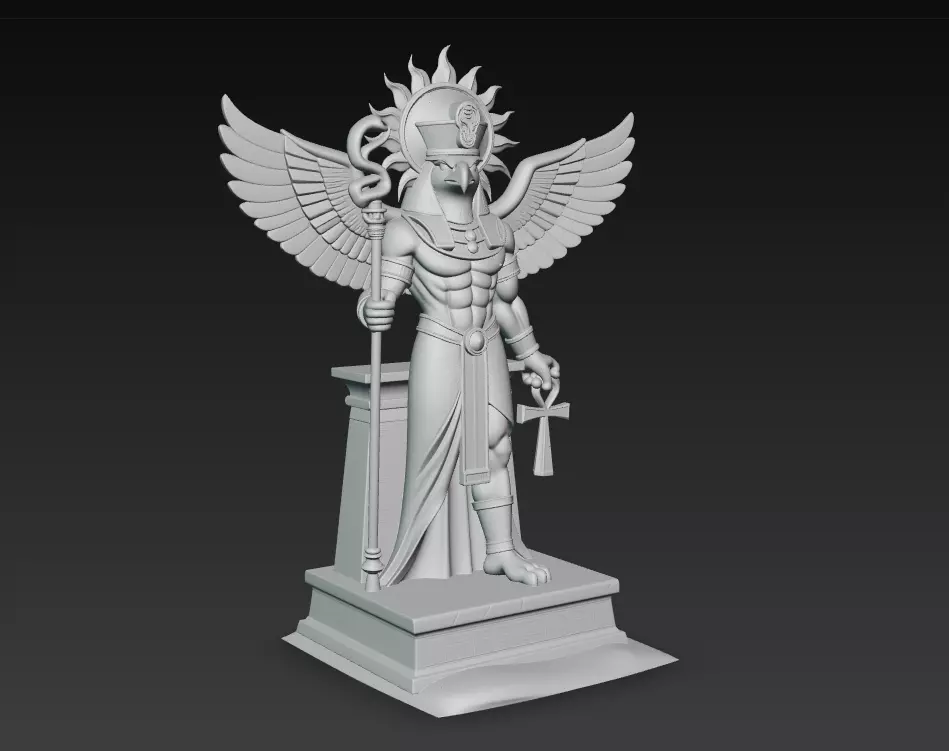 Horus - Egyptian God of the Sky 3D Model 3D print model_7