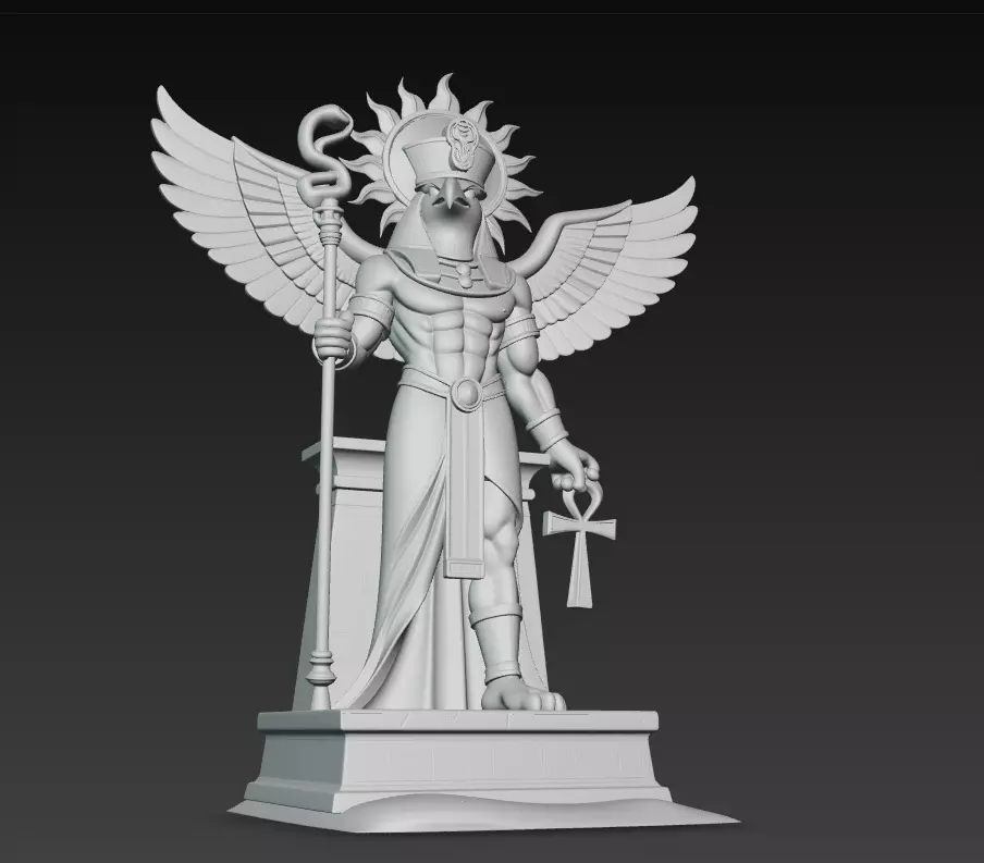 Horus - Egyptian God of the Sky 3D Model 3D print model_8