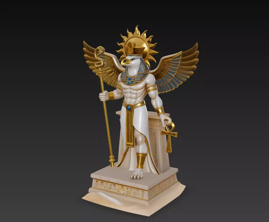 Horus - Egyptian God of the Sky 3D Model 3D print model_0