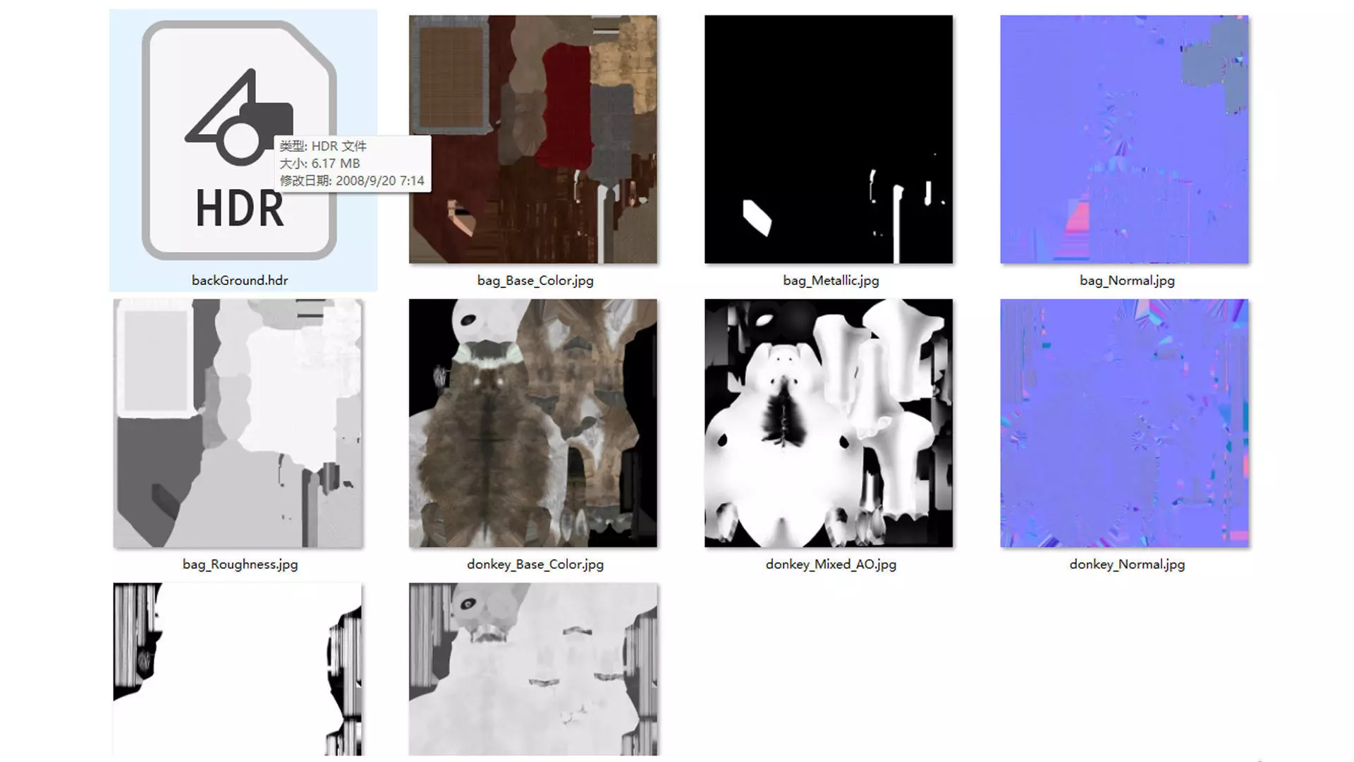 donkey Low-poly 3D model_13