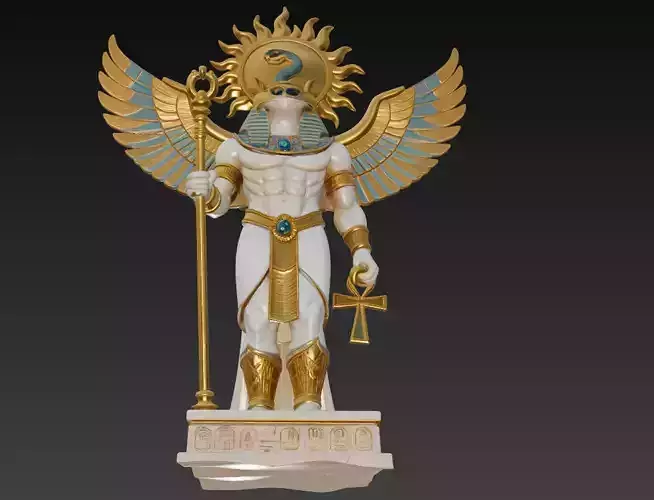 Ra - Egyptian Sun God of Light and Creation 3D Model