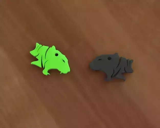 Tiger Keychain 3D print model