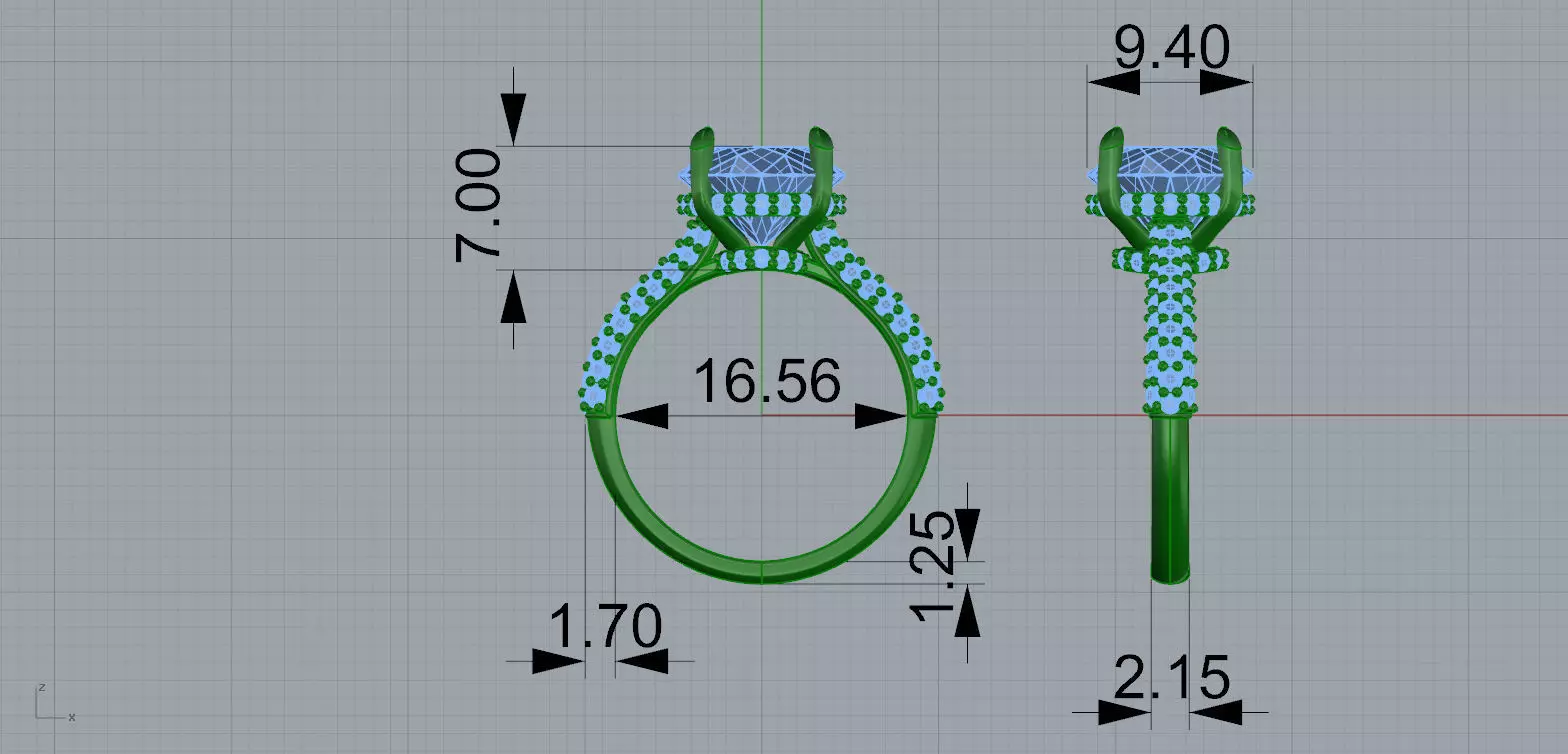 Gold N1563 3D print model_7