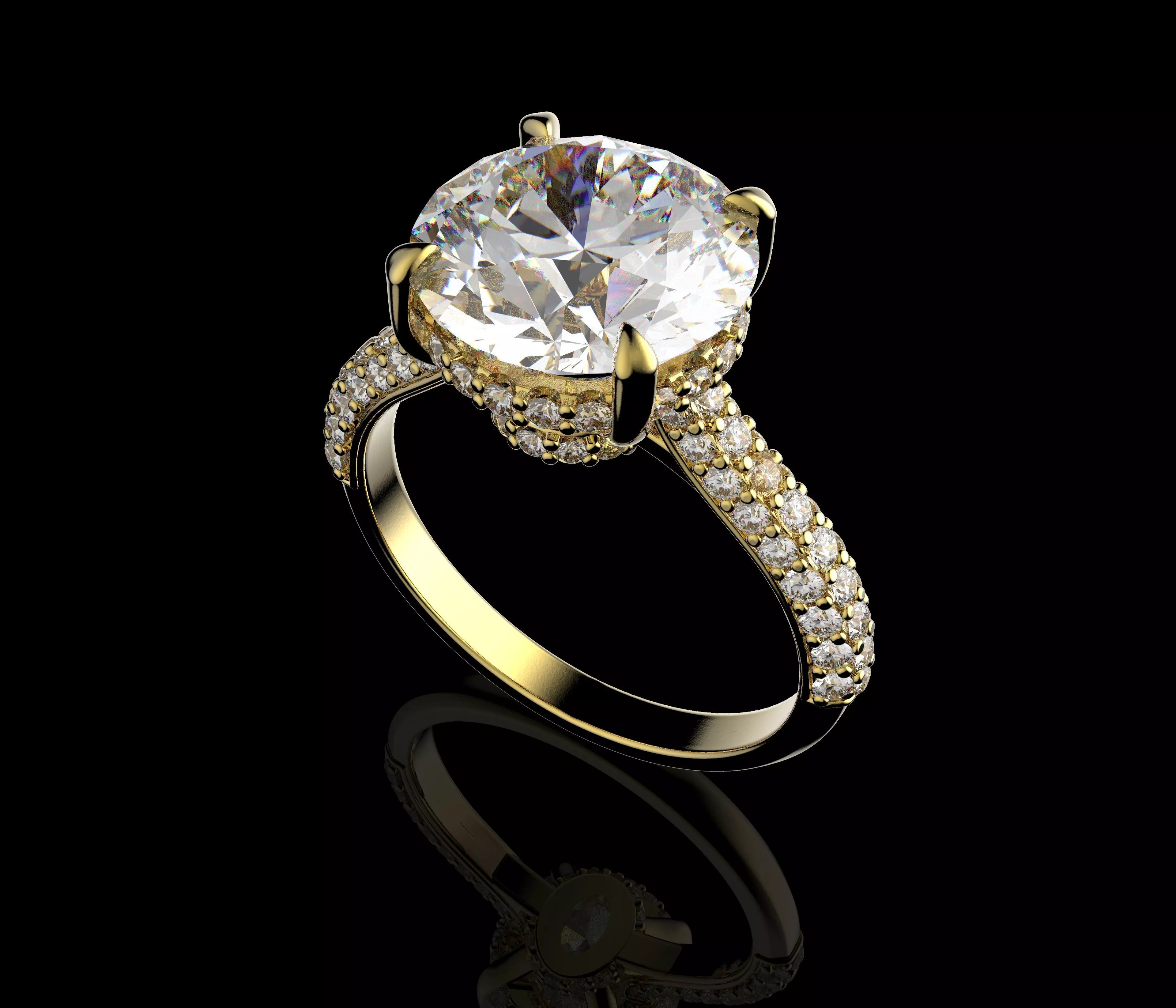 Gold N1563 3D print model_6