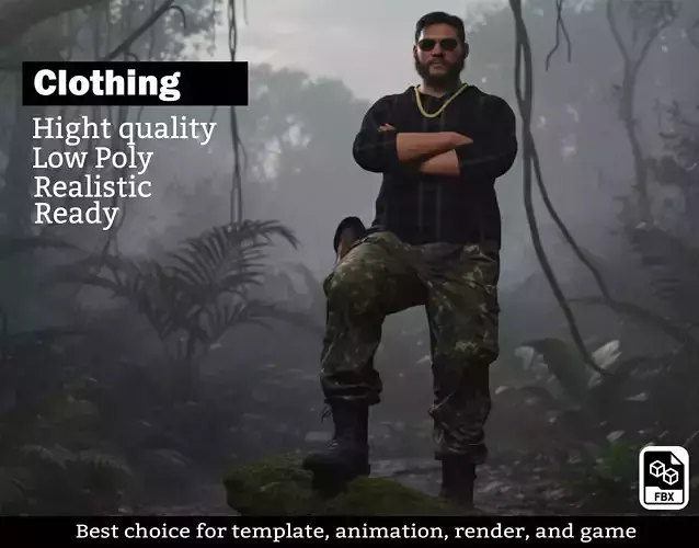 Urban Jungle Tactical Outfit - FBX Game Ready