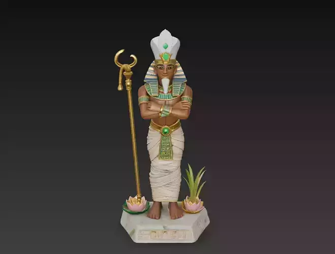 Osiris - Egyptian God of the Afterlife and Rebirth 3D Model